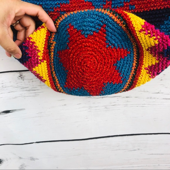 Boho Handmade Ethnic Crochet Bag & Coin Bag NWOT - Picture 4 of 5